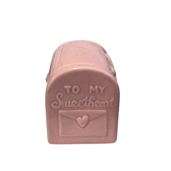 Pink Ceramic Mailbox With Heart Designs - Picture 8 of 10
